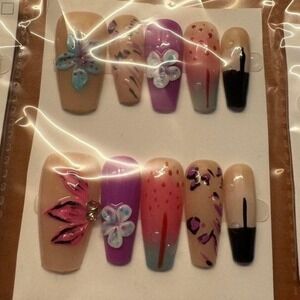 Wild Bloom Nail‎ Set – Mixed Art